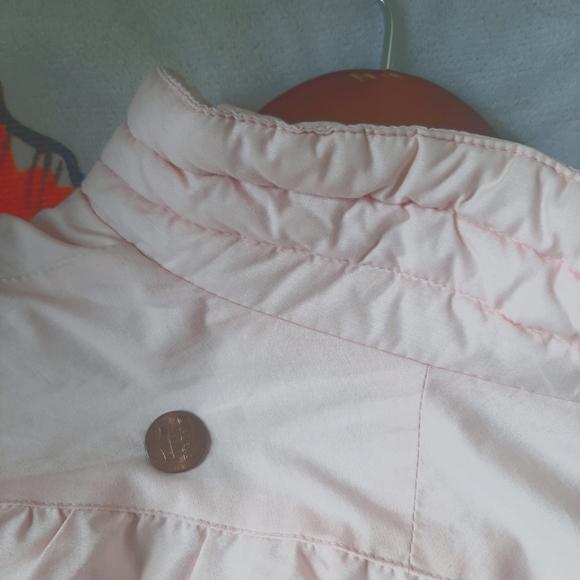 VTG Pastel Pink Puffy Jacket Ski Winter Quilted 38 - Picture 7 of 13
